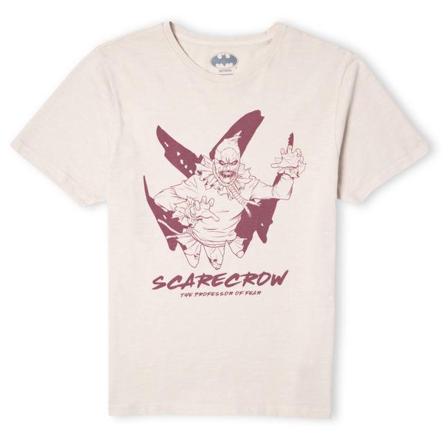 Batman Villains Scarecrow Unisex T-Shirt - Blanco Efecto Lavado - XL - White Vintage Wash on Productcaster.