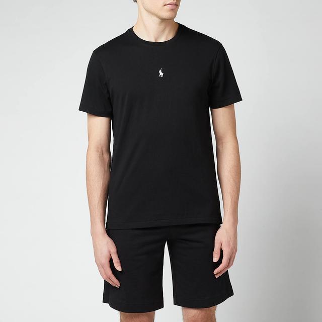 Polo Ralph Lauren Men's Jersey Centre Polo Player Crewneck T-Shirt - Polo Black - S on Productcaster.