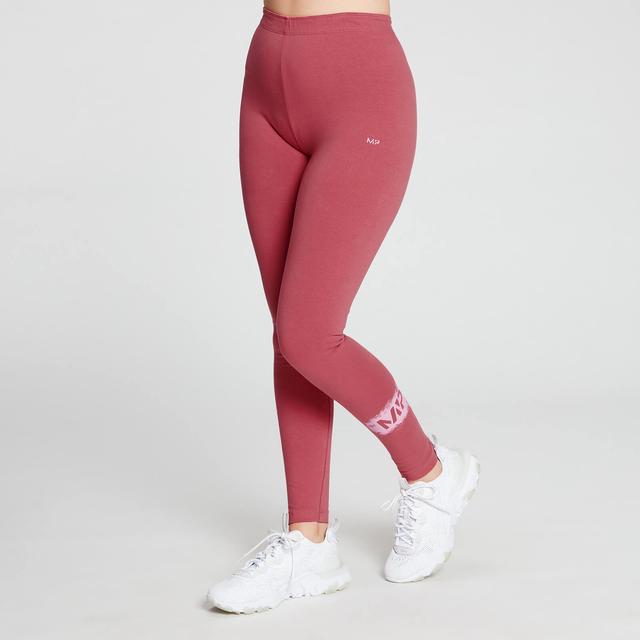 MP Women's Chalk Graphic Leggings - Berry Pink - XS on Productcaster.