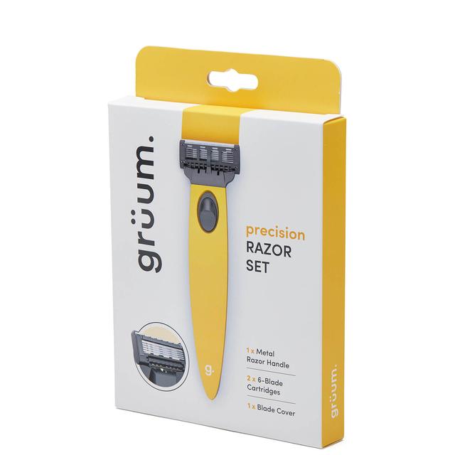 grüum Precision Razor Set - Citrus Yellow on Productcaster.