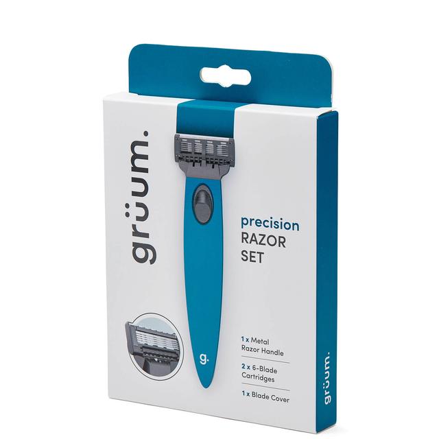 grüum Precision Razor Set - Ocean Blue on Productcaster.