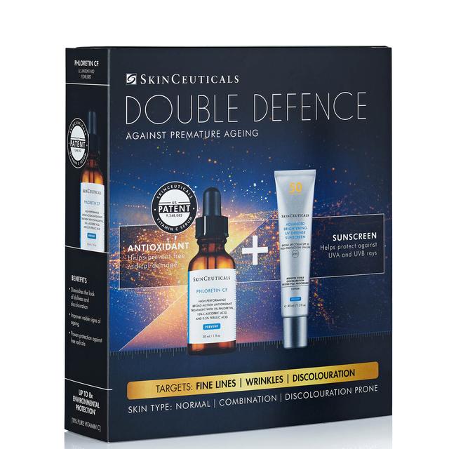 SkinCeuticals Double Defence Phloretin CF Kit for Combination, Discolouration-Prone Skin (Worth £195.00) on Productcaster.