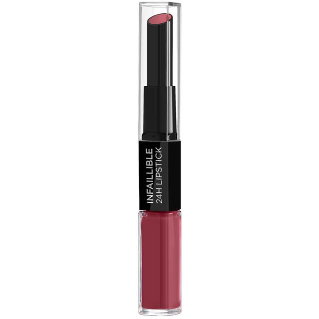 L'Oreal Paris Infallible Longwear 2 Step Lipstick 6ml (Various Shades) - 804 Metro Proof Rose on Productcaster.