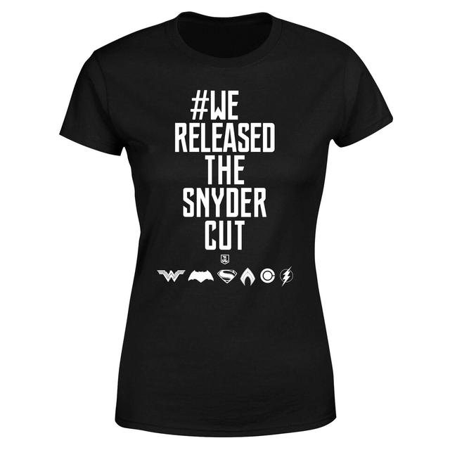 Justice League We Released The Snyder Cut Women's T-Shirt - Black - XL on Productcaster.