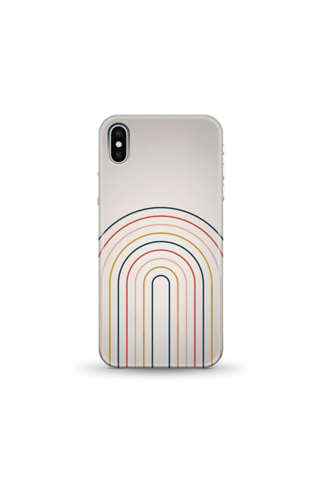 Striped Oval Phone Case for iPhone and Android - iPhone X - Snap Case - Matte on Productcaster.