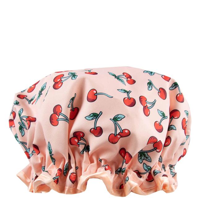 The Vintage Cosmetic Company Cherry Print Shower Cap on Productcaster.