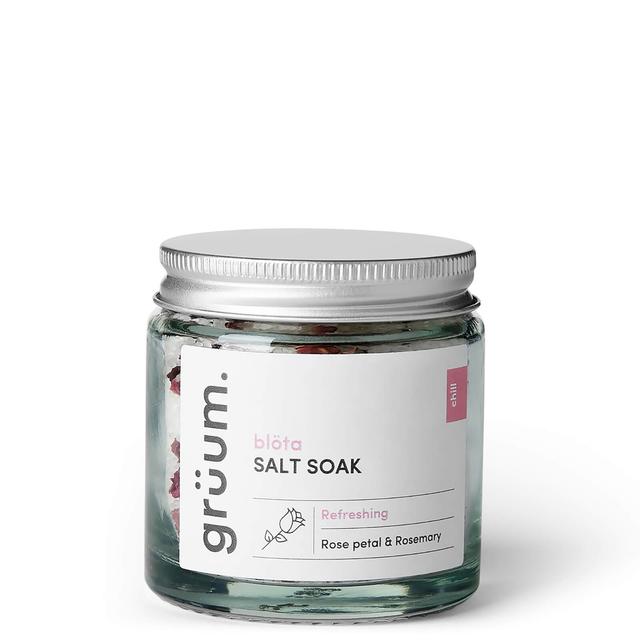 grüum blöta Rose Petal and Rosemary Bath Salt Soak 120g on Productcaster.