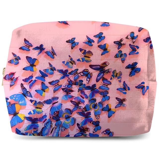 Girly Butterfly Crowd Wash Bag on Productcaster.