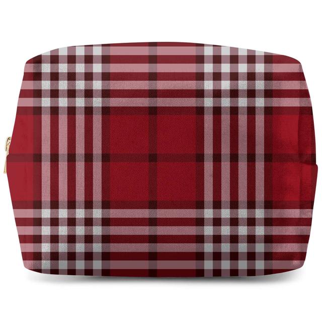 Black, White & Red Multi Tartan Wash Bag on Productcaster.