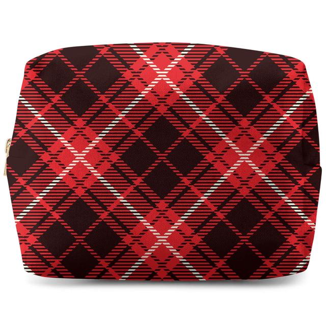 Diagonal Cross Tartan Wash Bag on Productcaster.