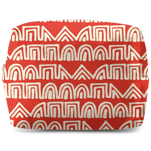 Abstract Tribal Circles And Squares Pattern Wash Bag on Productcaster.