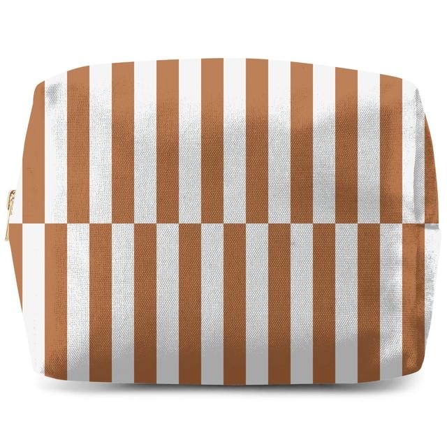 Retro Rust Stripes Wash Bag on Productcaster.