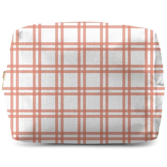 Peach Tartan Wash Bag on Productcaster.