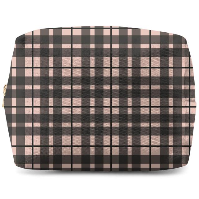 Tartan Peach And Black Wash Bag on Productcaster.