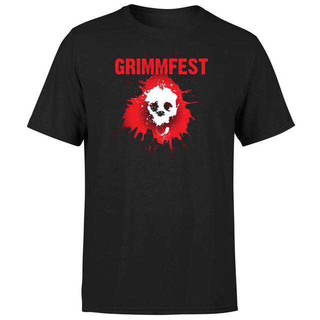 Grimmfest Logo Men's T-Shirt - Black - M - Black on Productcaster.