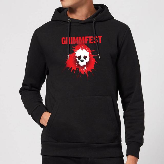 Grimmfest Logo Hoodie - Black - L - Noir on Productcaster.