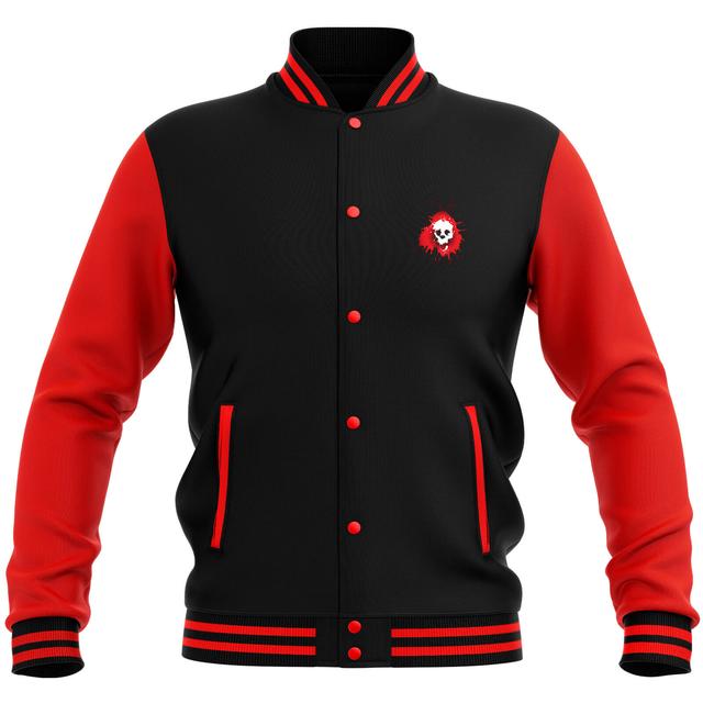 Grimmfest Logo Varsity Jacket - Red/Black - L on Productcaster.