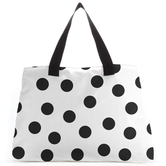 Monochrome Polka Dots Tote Bag on Productcaster.