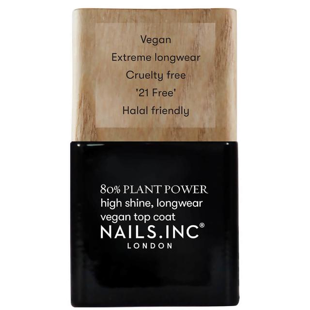 nails inc. Plant Power Nail Varnish Top Coat 14ml on Productcaster.