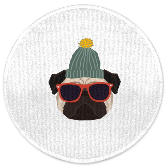 Decorsome Cool Pug Round Bath Mat on Productcaster.