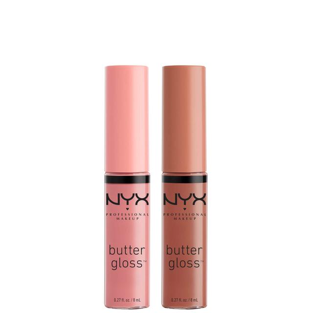 NYX Professional Makeup Butter Gloss Lip Gloss Duo - Praline and Crème Brulee on Productcaster.