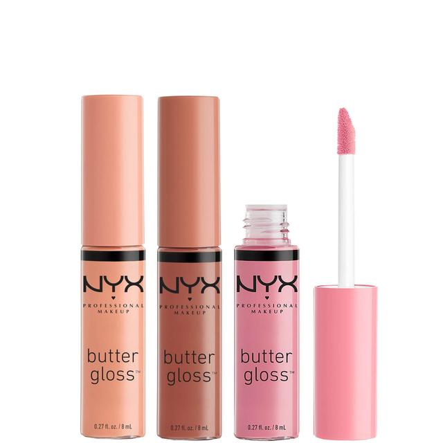 NYX Professional Makeup Butter Gloss Lip Gloss Trio - Praline, Éclair and Fortune Cookie on Productcaster.