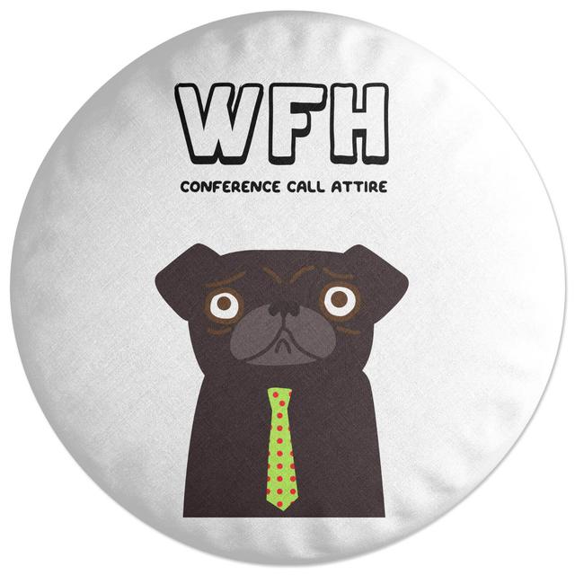 Decorsome WFH Conference Call Attire Round Cushion on Productcaster.