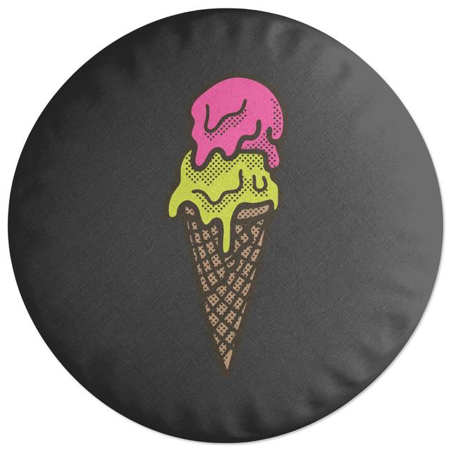 Decorsome Ice Cream Round Cushion on Productcaster.