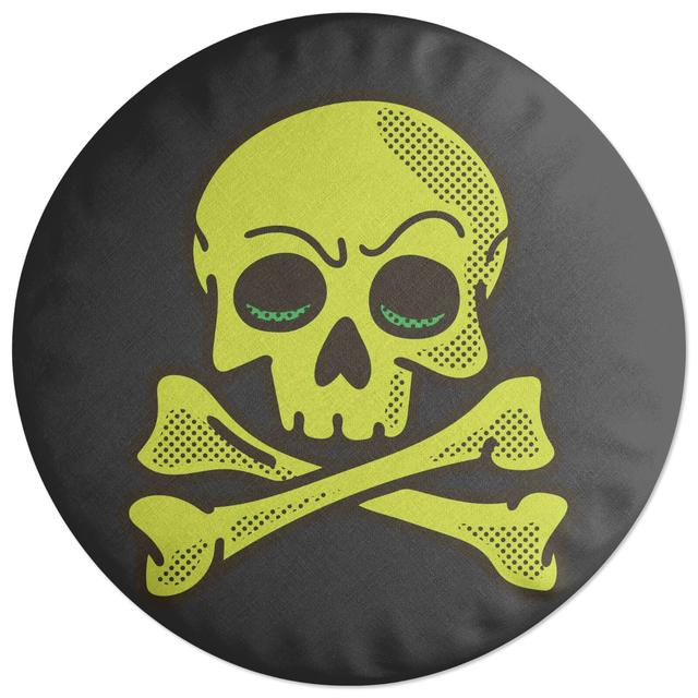 Decorsome Skater Skull Round Cushion on Productcaster.