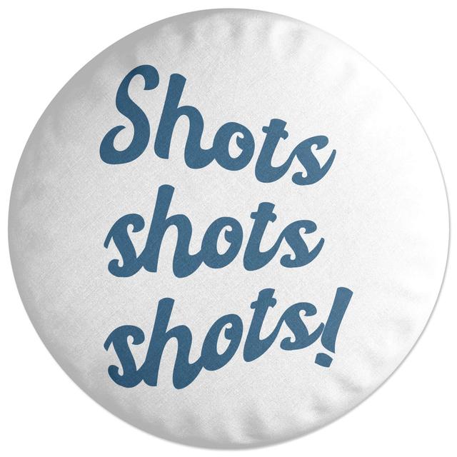 Decorsome Shots Shots Shots! Round Cushion on Productcaster.