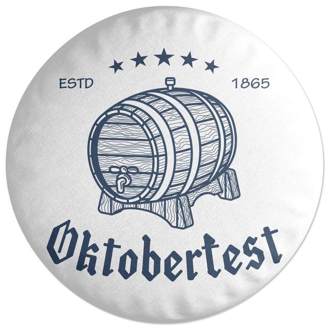 Decorsome Oktoberfest Barrel Round Cushion on Productcaster.