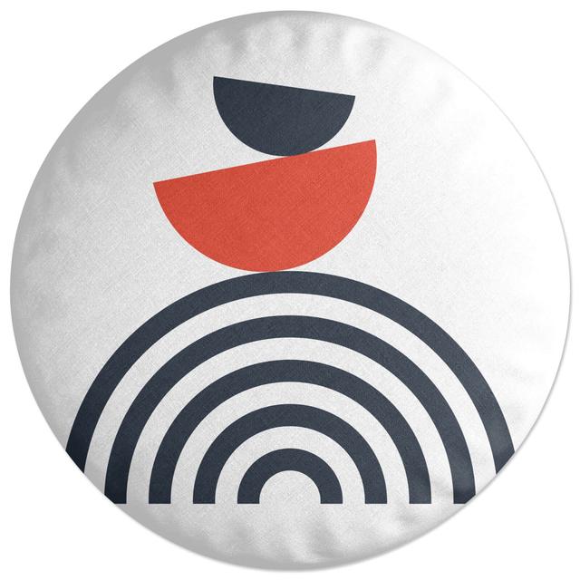 Decorsome Rainbow Balancing Act Round Cushion on Productcaster.