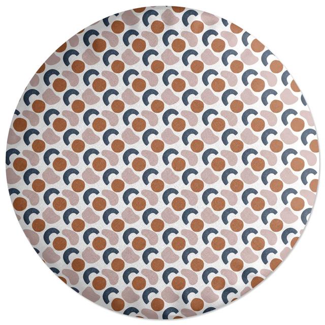 Decorsome Circular Blobs Round Cushion on Productcaster.