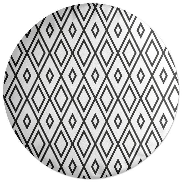 Decorsome Repeat Diamond Round Cushion on Productcaster.