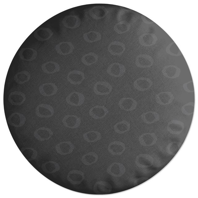 Decorsome Inky Circles Round Cushion on Productcaster.