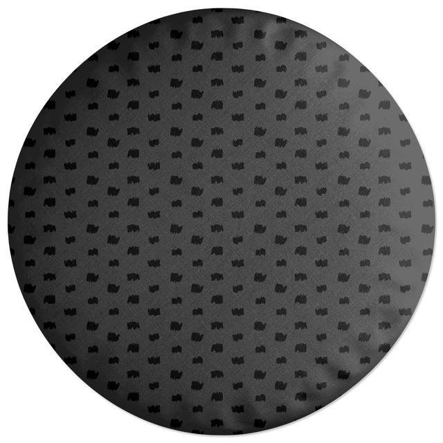 Decorsome Scribbly Dots Round Cushion on Productcaster.