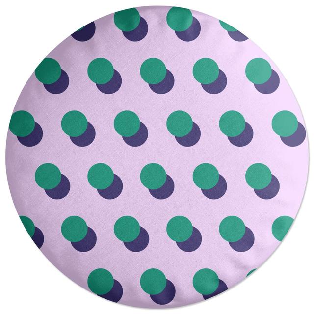 Decorsome Shadowed Circles Round Cushion on Productcaster.