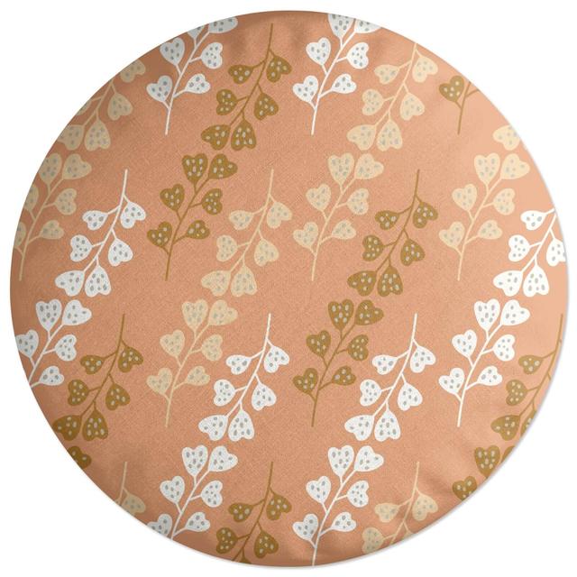 Decorsome Flower Press Round Cushion on Productcaster.