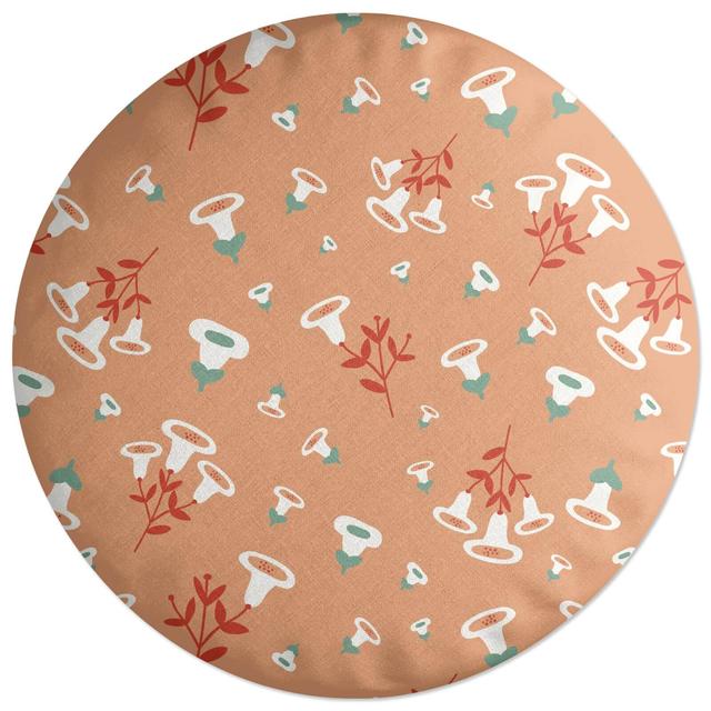 Decorsome Bell Flowers Round Cushion on Productcaster.