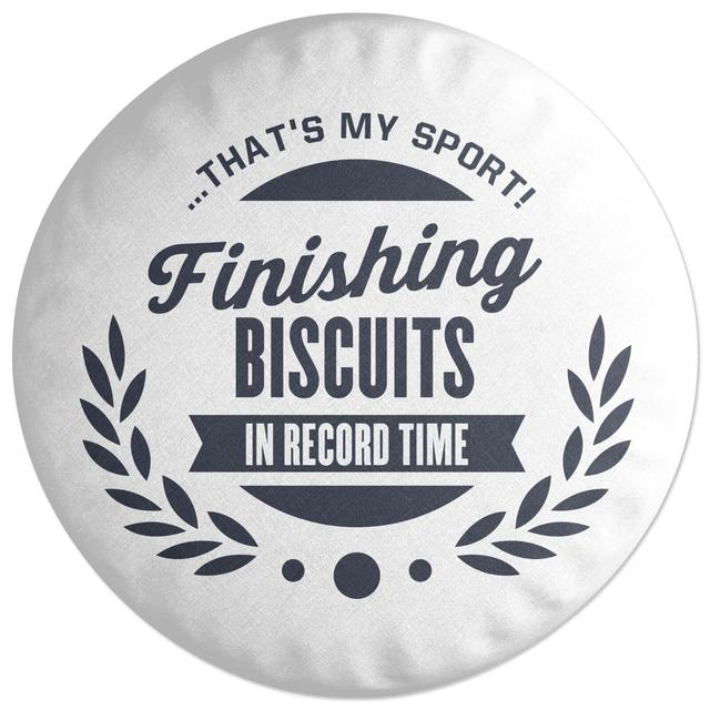 Decorsome Finishing Biscuits Round Cushion on Productcaster.