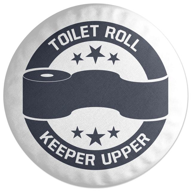 Decorsome Toilet Roll Keeper Upper Round Cushion on Productcaster.