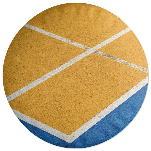 Decorsome Contrast Pitch Round Cushion on Productcaster.