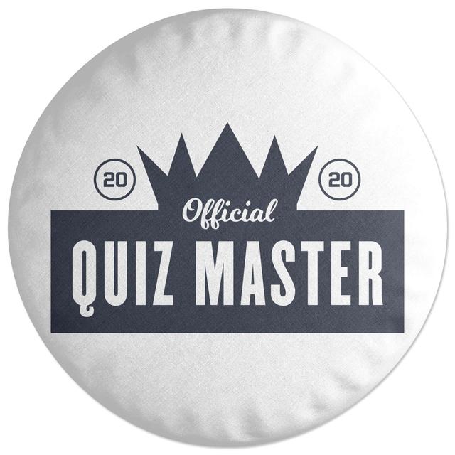 Decorsome Official Quiz Master Round Cushion on Productcaster.