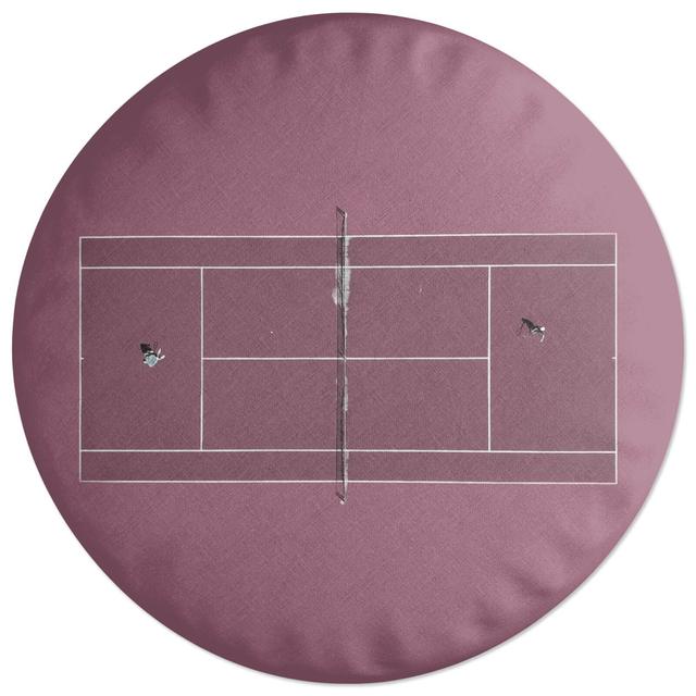 Decorsome Pink Court Round Cushion on Productcaster.