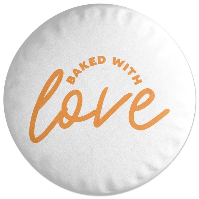 Decorsome Baked With Love Round Cushion on Productcaster.