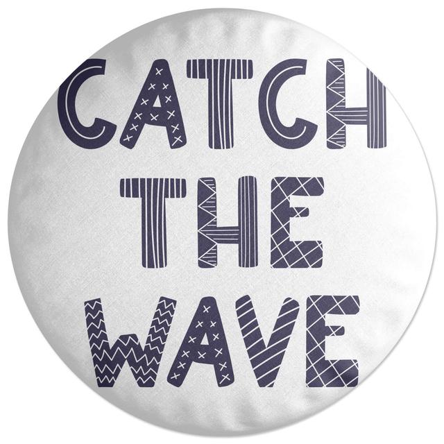 Decorsome Catch The Wave Round Cushion on Productcaster.