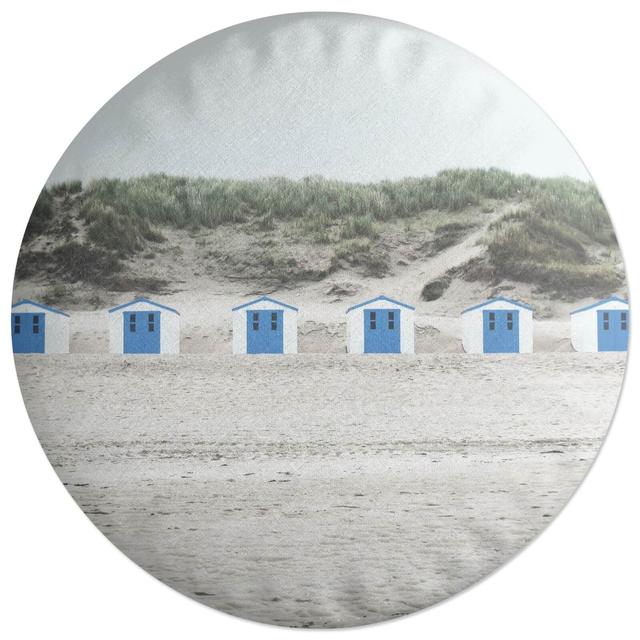 Decorsome Beach Huts Round Cushion on Productcaster.