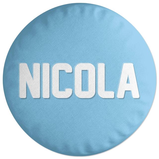 Decorsome Embossed Nicola Round Cushion on Productcaster.