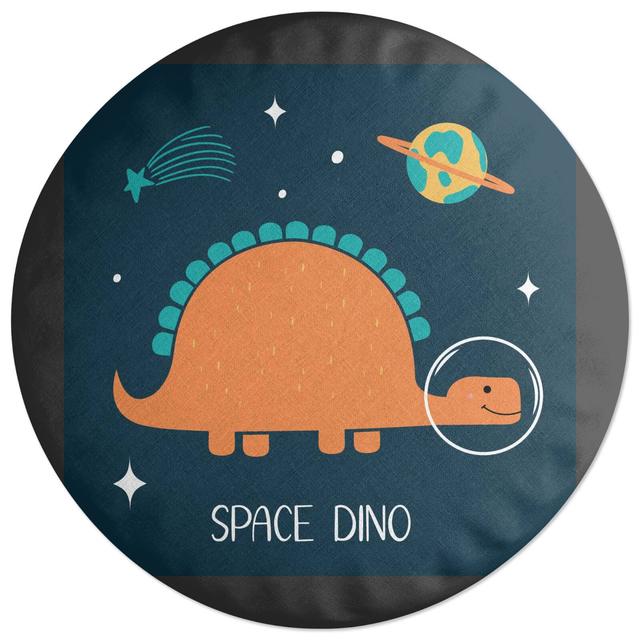 Decorsome Space Dino Round Cushion on Productcaster.