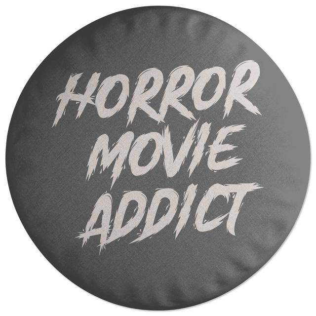 Decorsome Horror Movie Addict Round Cushion on Productcaster.